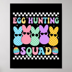 Happy Easter Bunny Egg Hunting Squad Crew Family B Poster