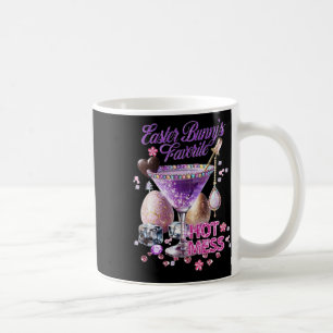 Happy Easter Bunny Favourite Hot Mess Cute Martini Coffee Mug