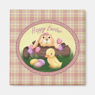 Happy Easter Bunny Fridge Magnet
