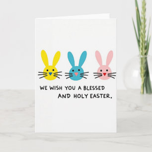 Happy Easter Bunny Friends Card