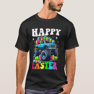Happy Easter Bunny Funny Easter Monster Truck Kids T-Shirt