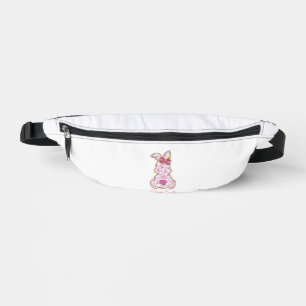 Happy Easter Bunny Girls Easter Women Pink Floral  Bum Bags