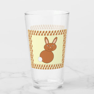 Happy Easter Bunny Glass