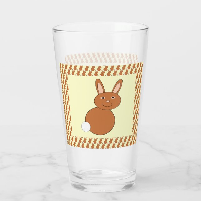 Happy Easter Bunny Glass (Back)
