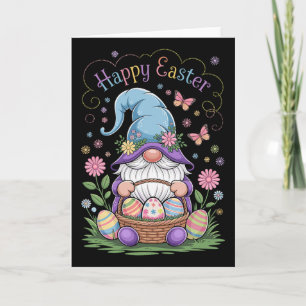 Happy Easter Bunny Gnome Hug Easter Eggs Gnome Lov Card