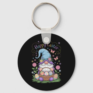 Happy Easter Bunny Gnome Hug Easter Eggs Gnome Lov Key Ring