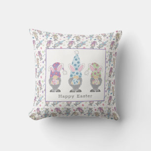 Happy Easter Bunny Gnomes Cushion