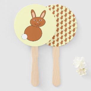 Happy Easter Bunny Hand Fan