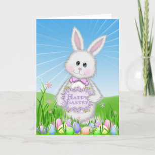 Happy Easter Bunny Holiday Card