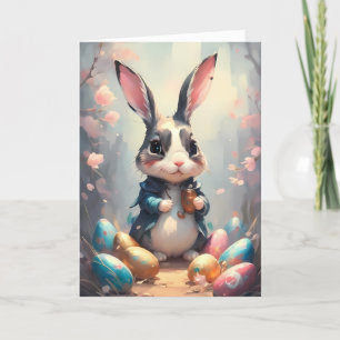 Happy Easter Bunny Holiday Card