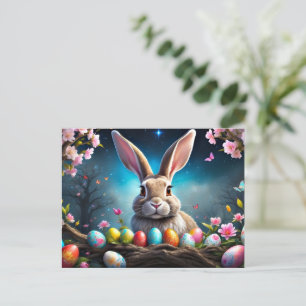 Happy Easter Bunny Holiday Postcard
