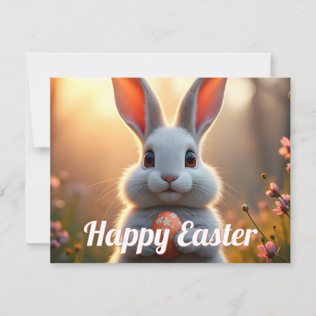 Happy Easter Bunny in the Magic of Spring (Front)