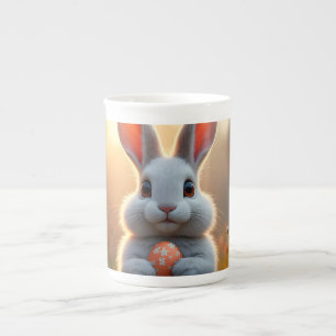 Happy Easter Bunny in the Magic of Spring Bone China Mug