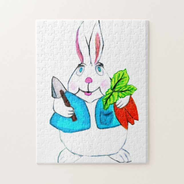 HAPPY EASTER BUNNY  JIGSAW PUZZLE (Vertical)