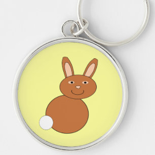 Happy Easter Bunny Keychain
