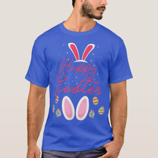 Happy Easter Bunny Lover Girls Boys Rabbit  T-Shirt
