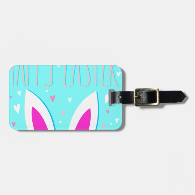 happy easter bunny luggage tag (Front Horizontal)