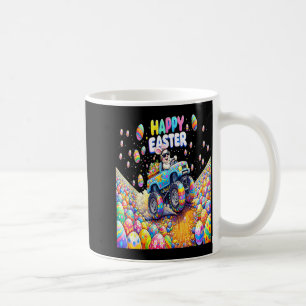 Happy Easter Bunny Monster Truck Eggs Boys Men Coffee Mug