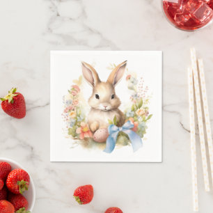 Happy Easter Bunny Napkin