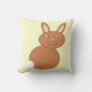 Happy Easter Bunny Outdoor Pillow