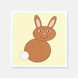 Happy Easter Bunny Paper Napkins