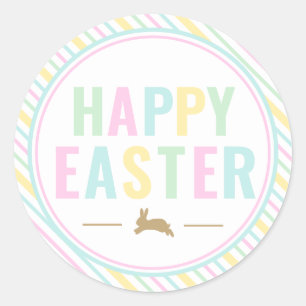 Happy Easter Bunny Pastel Sticker 
