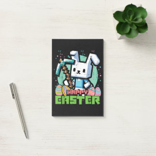 Happy Easter Bunny Pixel Game  Post-it Notes