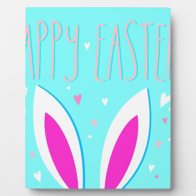 happy easter bunny plaque (Front)
