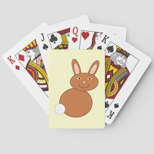 Happy Easter Bunny Playing cards (Back)
