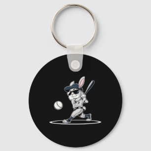 Happy Easter Bunny Playing Sell Easter Sport Boys  Key Ring