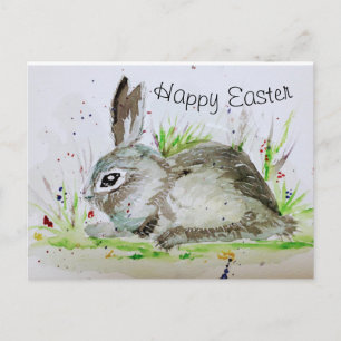 Happy Easter bunny Postcard