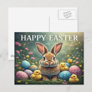 Happy Easter Bunny Postcard