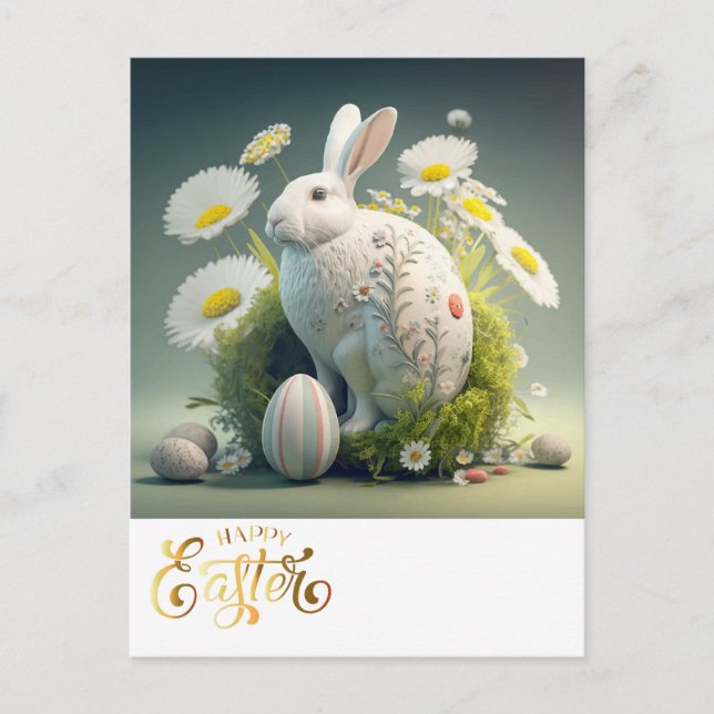 Happy Easter Bunny Postcard (Front)