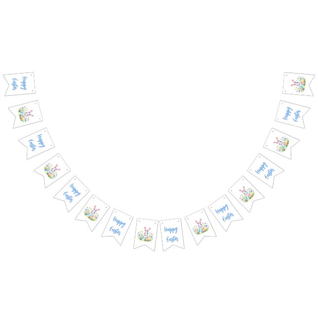 Happy Easter Bunny Rabbit Bunting (All)