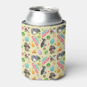 Happy Easter Bunny Rabbit Can Cooler