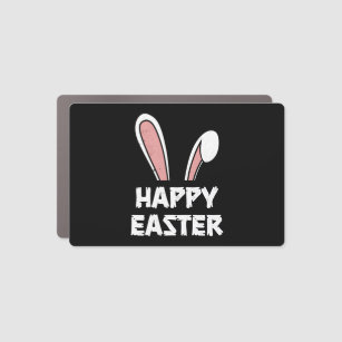 Happy Easter Bunny Rabbit Ears Car Magnet