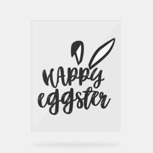 Happy Easter Bunny Rabbit Ears Funny Easter Day Wo Acrylic Sign