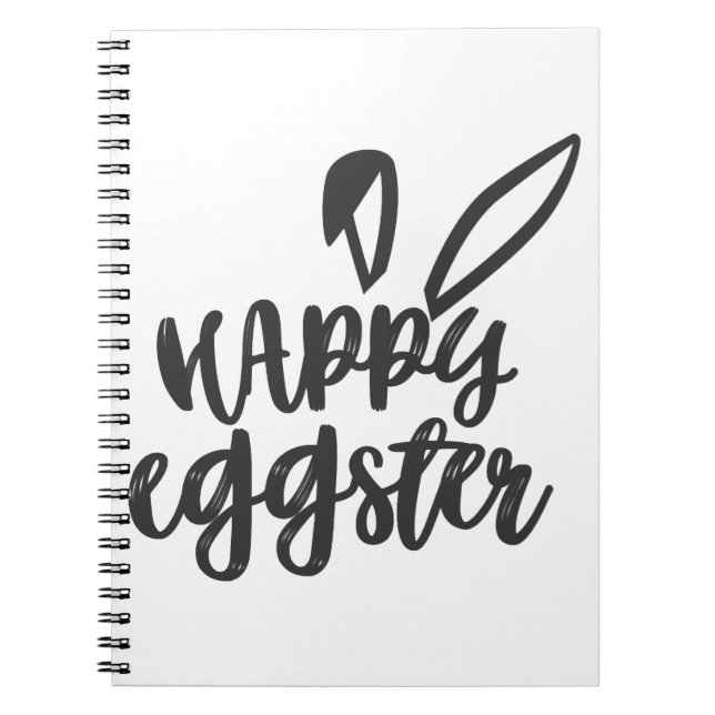 Happy Easter Bunny Rabbit Ears Funny Easter Day Wo Notebook (Front)