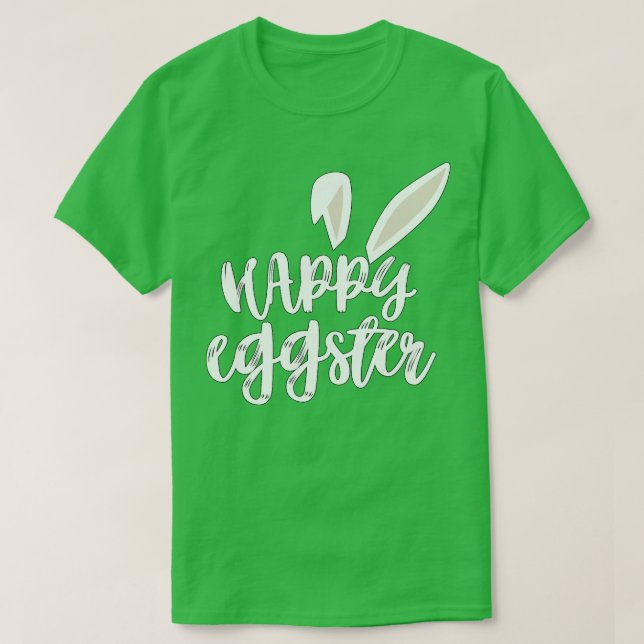 Happy Easter Bunny Rabbit Ears Funny Easter Day Wo T-Shirt (Design Front)