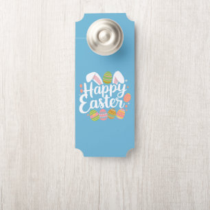 Happy Easter Bunny Rabbit Egg Holiday  Door Hanger