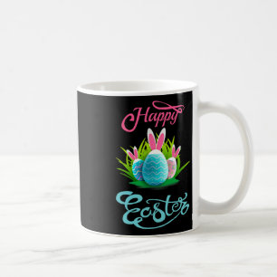 Happy Easter Bunny Rabbit Eggs; Easter Day Women Coffee Mug