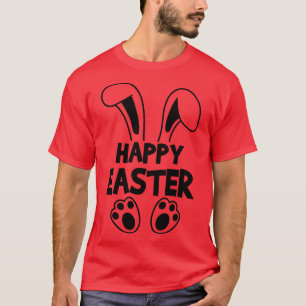 Happy Easter Bunny Rabbit Face Funny Easter Day 1 T-Shirt