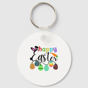 Happy Easter Bunny Rabbit Face Funny Easter Day T  Key Ring