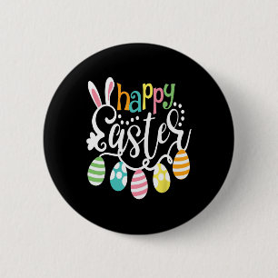 Happy Easter Bunny Rabbit Face Funny Easter Day Wo 6 Cm Round Badge