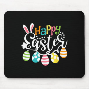 Happy Easter Bunny Rabbit Face Funny Easter Day Wo Mouse Pad