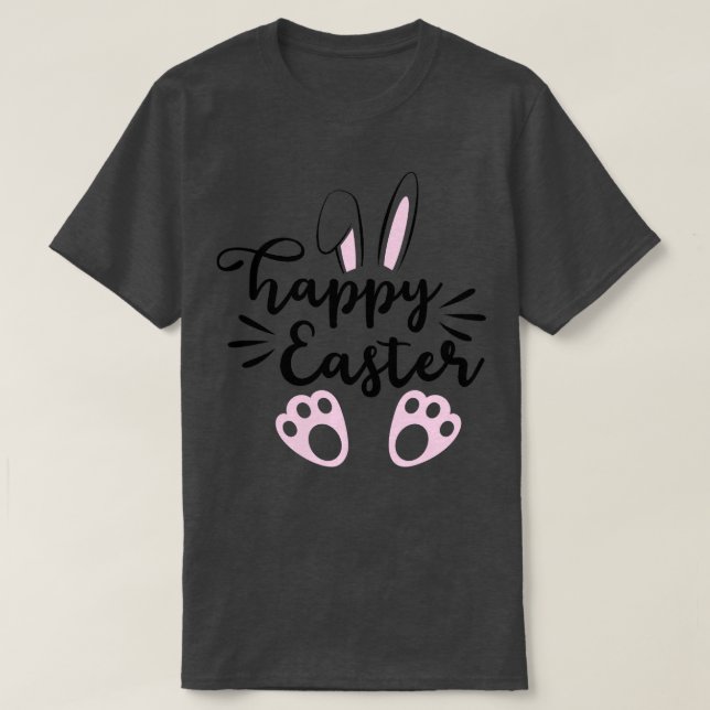 Happy Easter Bunny Rabbit Face Funny Easter Day Wo T-Shirt (Design Front)