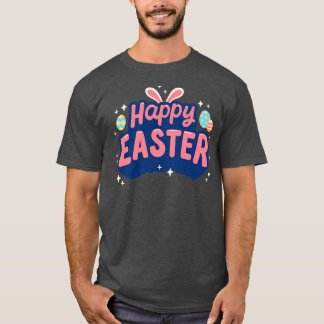 Happy Easter Bunny Rabbit Face Funny Easter Day Wo T-Shirt