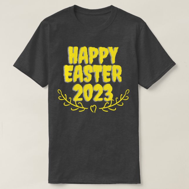happy easter bunny rabbit face funny easter day wo T-Shirt (Design Front)