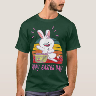 Happy Easter Bunny Rabbit Face Funny Handdrawn Eas T-Shirt