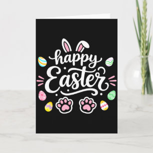 Happy Easter Bunny Rabbit For Girls Kids Boys Teac Card
